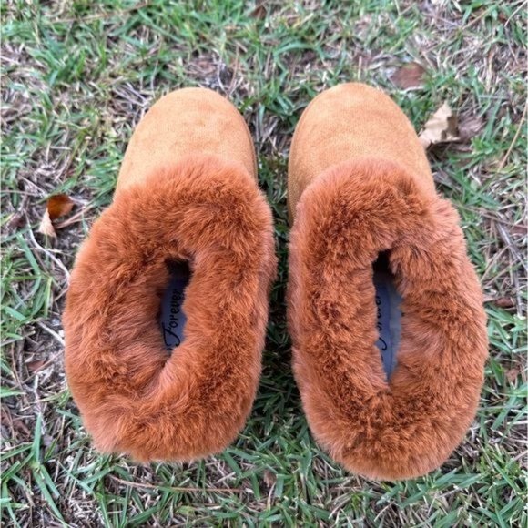 RELISTED Tazz-y Fur Slide On - Chestnut - Picture 6 of 9